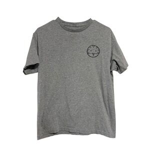 Kids Heather Gray Graphic Short Sleeve Crewneck T-Shirt Size L